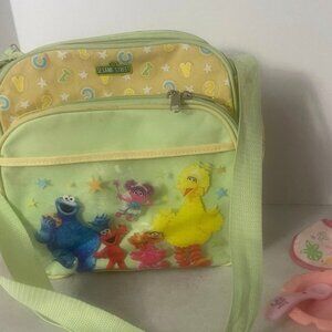 Vintage Sesame Street Mini Diaper Bag Big Bird Baby Boy Girl Cartoon 90s Momma